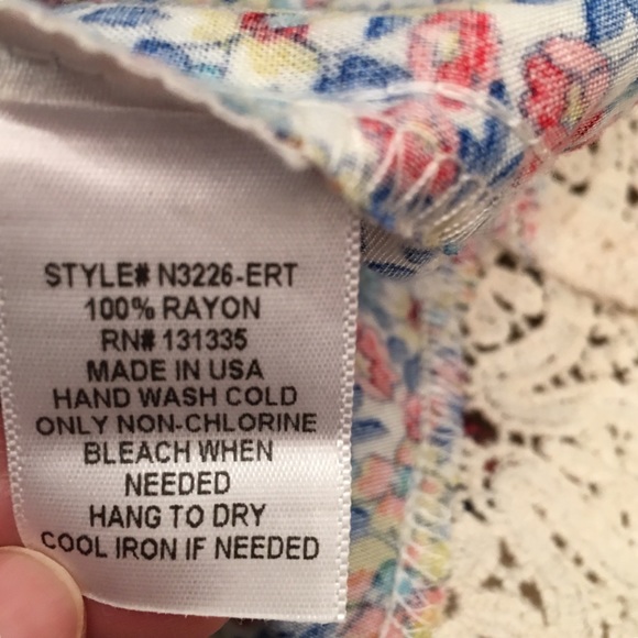 Socialite Nordstrom floral rayon lace hem skirt XS - Picture 5 of 6